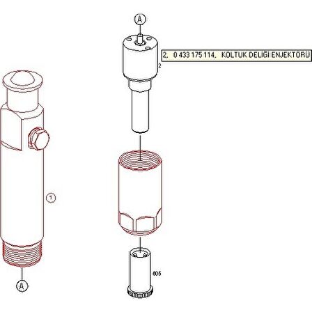 Bosch 0433175114 Iveco, Renault, Fiat, Peugeot Enjektör Memesi