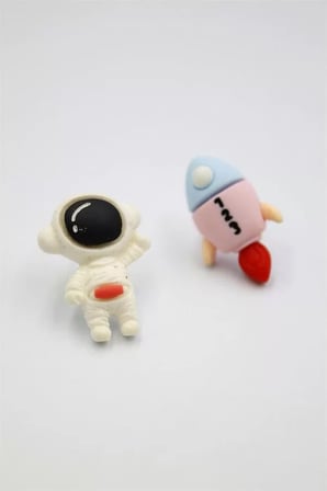 Astronot Hamur Küpe - ÇOK RENKLİ