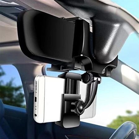 İpek Yıldızı® Araç İçi Dikiz Aynaya Takılan Telefon Tutucu Otomobil İçi Telefon Tutma Aparatı
