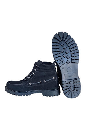 Erkek Retro Klasik Bot SİYAH - FÜME