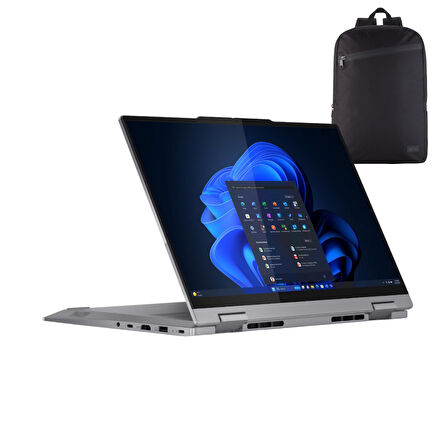 Lenovo ThinkBook 14 2-in-1 G4 IML Ultra 7-155U 64-GBDDR5 2 TBSSD Intel Graphics 14" WUXGA Windows 10 Home + HMF Sırt Çantası 21MX002VTRHMF88
