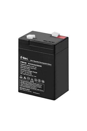 Ttec 6v 4ah Bakımsız Kuru Akü