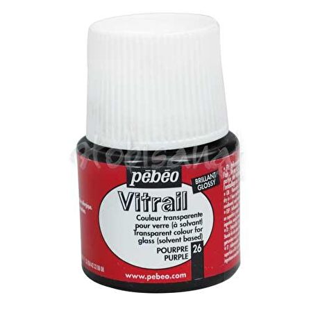 Pebeo Vitrail Şeffaf Cam Boyası 45ml Mor 26