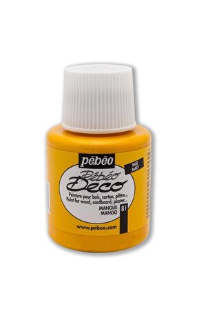 Pebeo Deco Mat Ahşap Boyası 110ML Şişe Mango
