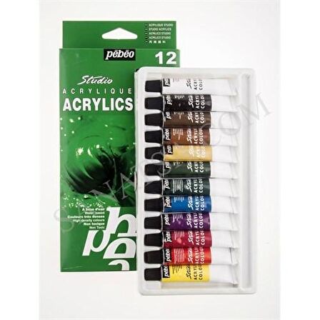 Pebeo Acrylic Studio Set 12 Renk Akrilik Boya