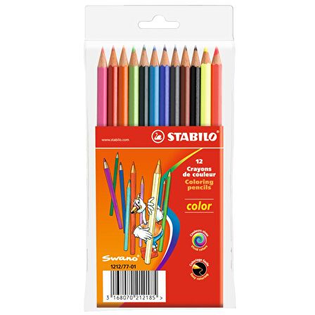 Stabilo Color Standart Kuru Boya 12 Renk Askılı Paket 121277-01