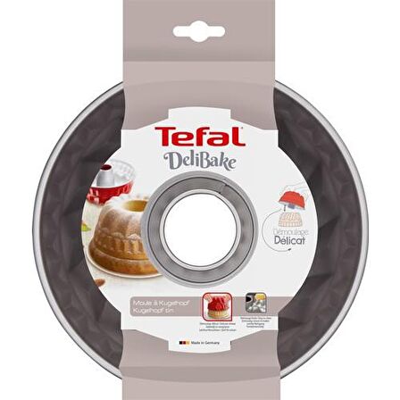 Tefal J1640214 Delibake Alman Kek Kalıbı 22 cm [ Kırmızı ] - 2100104738