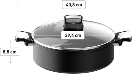 Tefal Titanyum 6X Unlimited One İndüksiyon Tabanlı 28 cm Kısa Tencere Outlet