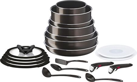 Tefal Titanium Ingenio 2X Intense 19 Parça Titanyum Tencere Seti