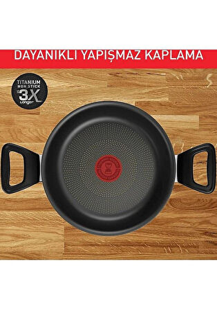 TEFAL TİTANYUM 3X FORCE SAHAN 20 CM                     