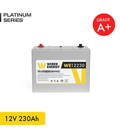 12V 230Ah LiFePO4 Platinum Series Bluetooth'lu Lityum Demir Fosfat Akü