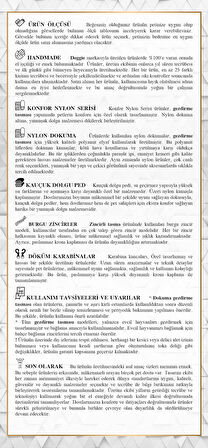 PETLOVEBUTİK Konforlu Dokumadan El Yapımı Zincirli Köpek Gezdirme Kayışı 4,5x80cm - Black