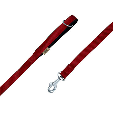 PETLOVEBUTİK Konforlu Dokumadan El Yapımı Köpek Gezdirme Kayışı 1,5x160cm - Red