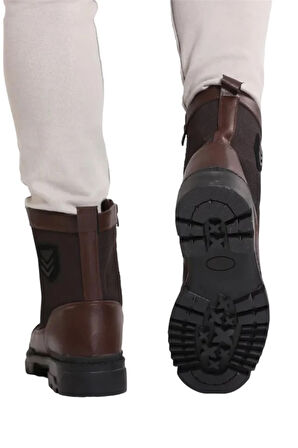 Bağcıklı Fermuarlı Erkek Postal Bot KAHVERENGİ