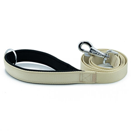 PETLOVEBUTİK Konforlu Dokumadan El Yapımı Köpek Gezdirme Kayışı 2x140cm - Khaki