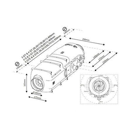 Whale Heat Air 4G 4Kw LPG Araç Altı Gazlı Karavan Ortam Isıtıcı