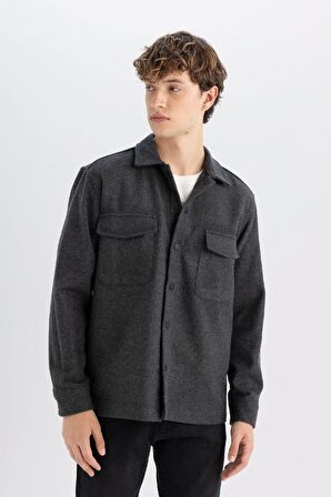 DeFacto Relax Fit Uzun Kollu Gömlek C5961AX24AUAR221