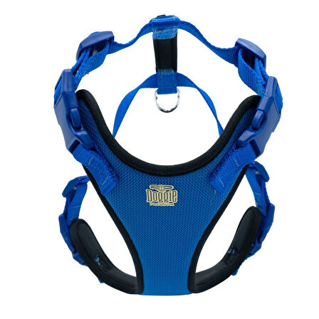 PETLOVEBUTİK Havalı Dokumadan El Yapımı Köpek Göğüs Tasması S-1,5x40-50cm - BLUE