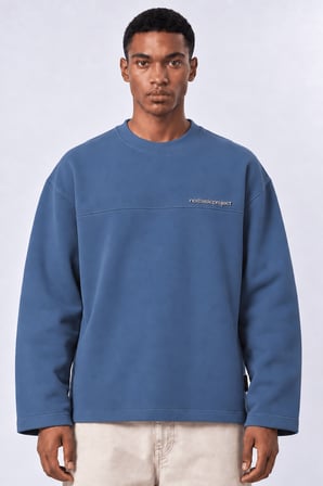 Erkek notbasicproject Oversize Long Sleeve Petrol