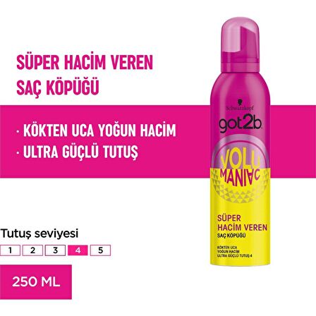 Got2b Volumaniac Hacim Veren Saç Köpüğü 250 ML