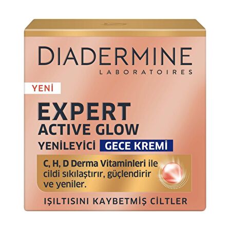 Diadermine Expert Active Glow Yenileyici Gece Kremi 50 Ml