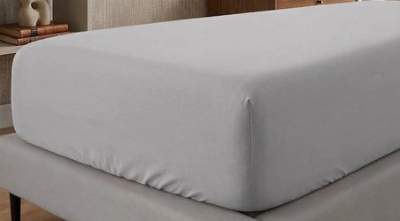 Tek Kişilik Düz Penye  Pamuklu Lastikli Çarşaf (100X200 Cm - Newsheet Gri)