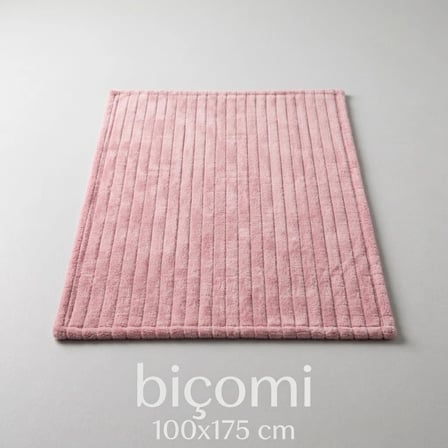 Biçomi Wellsoft Ekstra Yumuşak Tek Kişilik TV & Dinlenme Battaniyesi (100x175 cm - Pudra)