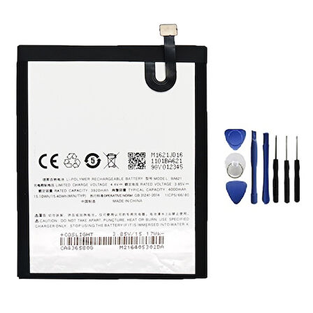Meizu M5 Note Pil Batarya BA621 ve Tamir Seti