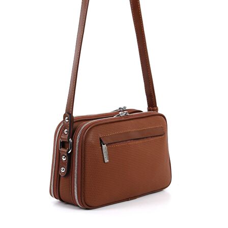 Kadın Postacı Çantası 899-31812 SİLVER POLO ÇAPRAZ Kadın ÇANTASI M86 TABA-MAT TABA