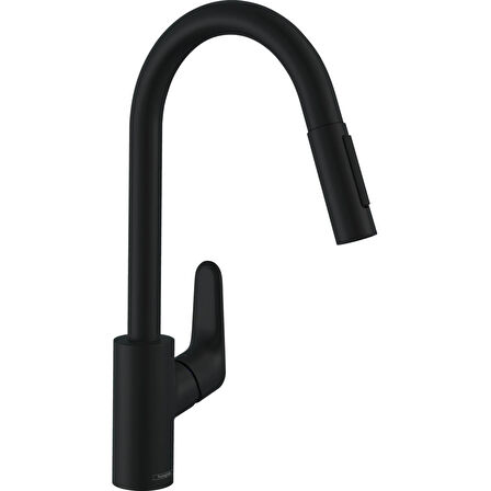 Hansgrohe Focus M41 Spiralli Eviye Bataryası  240 Satin Siyah