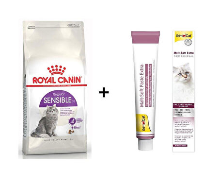 Royal Canin Sensible 33 Kuru Kedi Maması 2 kg + Gimcat Malt 100 Gr