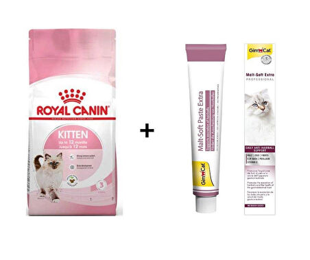 Royal Canin Kitten Yavru Kuru Kedi Maması 2 Kg + Gimcat Malt 100 Gr