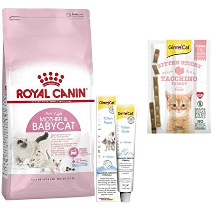 Royal Canin Kitten Yavru Kedi Maması 4 Kg + Gimcat Kitten Ödül Maması + Gimcat Kitten Paste Yavru Kedi Seti