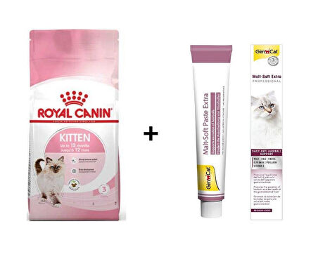 Royal Canin Kitten Yavru Kuru Kedi Maması 10 Kg + Gimcat Malt 100 Gr