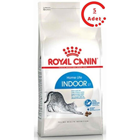 Royal Canin İndoor Yetişkin Kedi Maması 400 Gr x 5 Adet