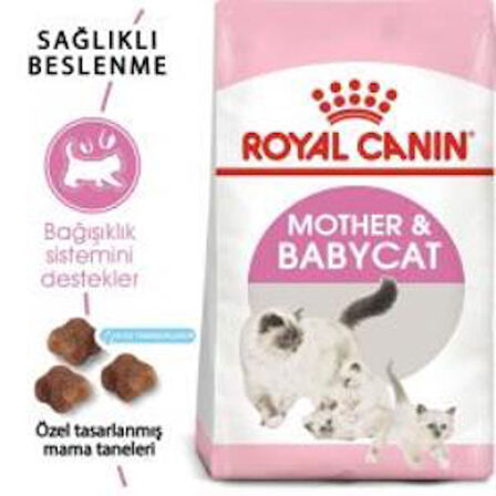 Royal Canin Mother BabyCat  Yavru Kuru Kedi Maması 4 Kg + 1 Adet Yaş Mama Hediye
