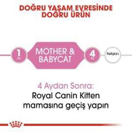 Royal Canin Mother BabyCat  Yavru Kuru Kedi Maması 4 Kg + 1 Adet Yaş Mama Hediye