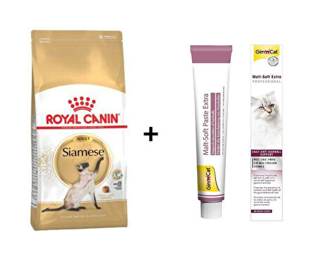 Royal Canin Siamese Yetişkin Kedi Maması 2 kg + Gimcat Malt 100 Gr
