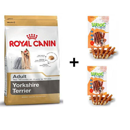 Royal Canin Yorkshire Terrier Köpek Maması 1,5 kg + 2 Adet Wooc Ödül 80 Gr 