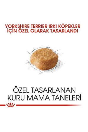 Royal Canin® Yorkshire Terier Yetişkin Köpek Maması 1,5 Kg + 2 Adet Yaş Mama Hediyeli