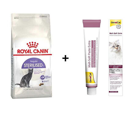 Royal Canin Sterilised Kısırlaştırılmış Kedi Maması 2 Kg + Gimcat Malt 100 Gr