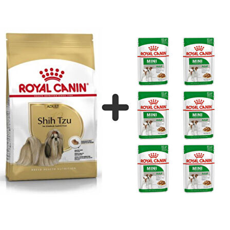 Royal Canin Shih Tzu Yetişkin Köpek Maması 1.5 Kg + 6 Adet Yaş Mama