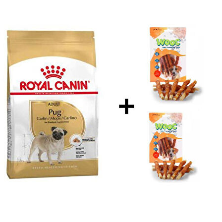 Royal Canin Pug  Irkı Özel Köpek Maması 1,5 kg + 2 Adet Wooc Ödül 80 Gr 