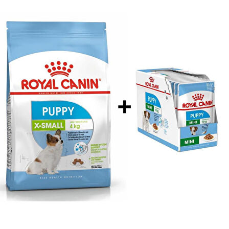 Royal Canin X Small Yavru Köpek Maması 1,5 kg + 12 Adet Yaş Mama