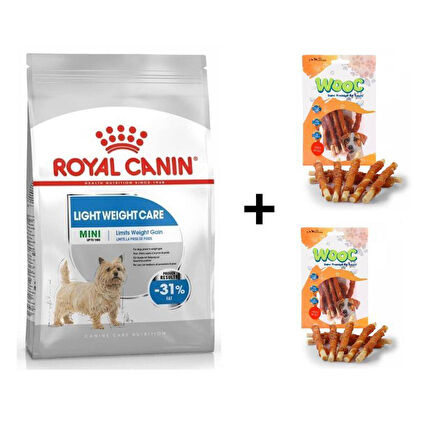 Royal Canin Light Weight Care Köpek Maması 3 Kg + 2 Adet Wooc Ödül 80 Gr 