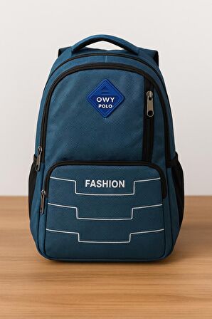 OWYON POLO FASHİON OKUL SIRT ÇANTASI (YENİ SEZON)-MAVİ