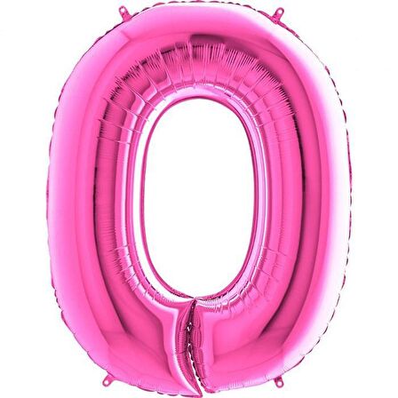 FOLYO BALON RAKAM 0 FUŞYA 100CM
