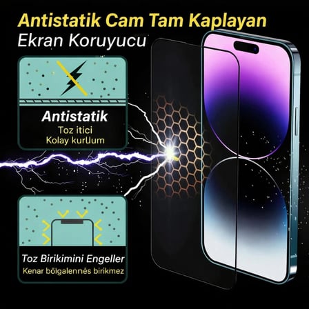 RM 9A / 9C / 10A – Redmi Antistatik Cam Tam Kaplayan Ekran Koruyucu