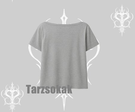 Kayık Yaka Tshirt Cute Anime Gamer Girl Baskılı