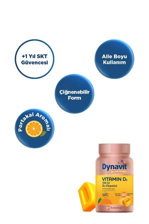 Dynavit Gummies VITAMIN D3 500 IU 60 Gummy